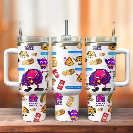 Discover Taco Tuesday Vibes Fan Gift 20oz 30oz 40oz Tumbler With Handle