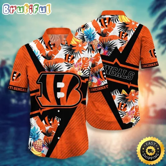 Discover football Cincinnati Bengalss Hawaiian Shirt Flower Island Inspired Shirt