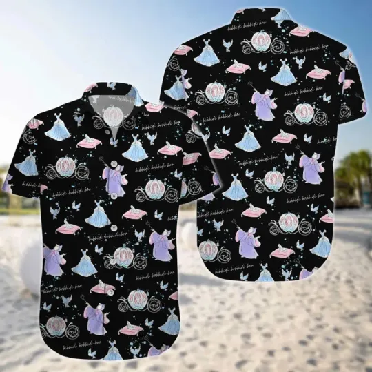 Discover Disney Cinde Fairy Tale Magical Princess Summer Aloha Hawaiian Shirt