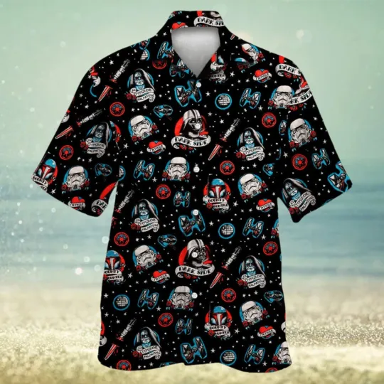Discover Star Wars Darth Vader Stormtrooper Black Hawaiian Shirt