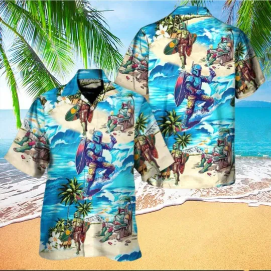 Discover Boba Fett Star Wars Surf Hawaiian Shirt for Summer Beach Vacation