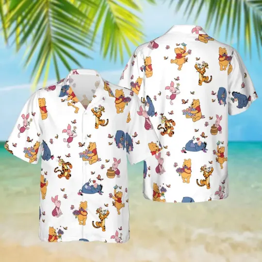 Discover Disney Winnie The Pooh Vacation Summer Trip Hawaiian Shirt