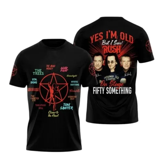 Discover Fifty Something Tour 2026 3D AOP T-Shirt, Rock Music Fan Tee