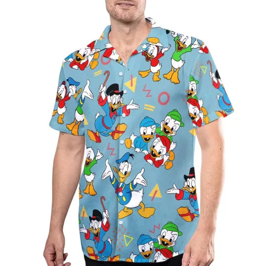 Disney Ducktales Donald Duck Summer Hawaiian Shirt