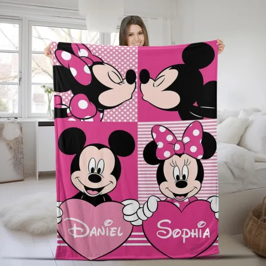 Discover Personalized Mickey Mouse Blanket Mickey Fleece   Blanket Mickey Mouse Birthday