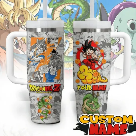 Discover Custom Super Saiyan Energy Fan Tumbler 40oz 30oz 20oz With Handle