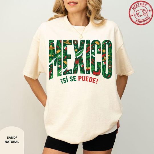 Discover Mexico Football Pride Tee,  Mexico Soccer Fan Shirt,  Mexico National Team Top, World Cup Fan Tee