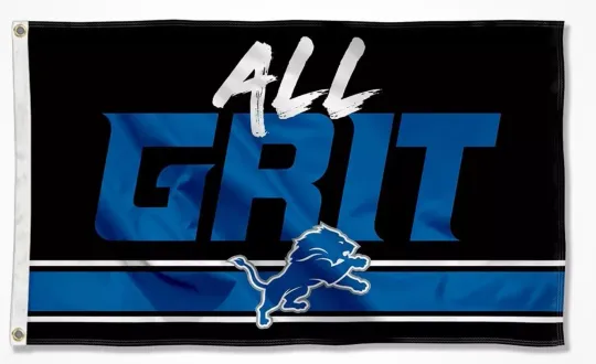 Discover Detroit Lions Football 3x5 ft All Grit Flag - Ideal football Gift Banner US SELLER