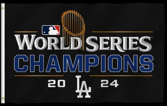 Los Angeles Dodgers Fans 3x5 FT Flag 2024 World Series Champions FAST CA SHIPPER