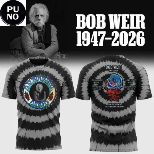 Grateful Deads In Loving Memory Of Bob Weir 1974-2026 APO 3D T-Shirt