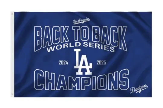 Los Angeles Dodgers Flag 2025 World Series Champions House Flag