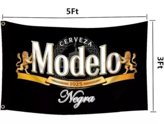 Discover Modelo Negra Amber Beer Flag 3' X 5' Flag Banner Man Cave. US Seller