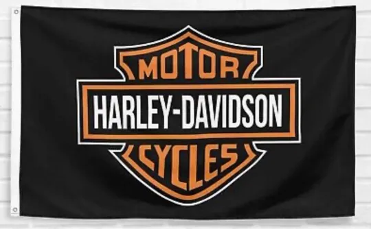 Discover Haarley Davidson House Flag Banner for Man Cave Garage Wall Decor