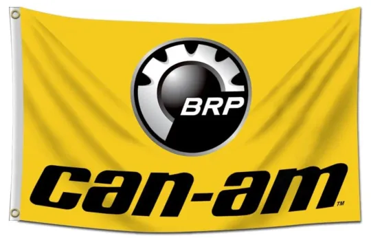 Discover Can-Am Flag Banner Motorcycle Racing Garage Wall Decor
