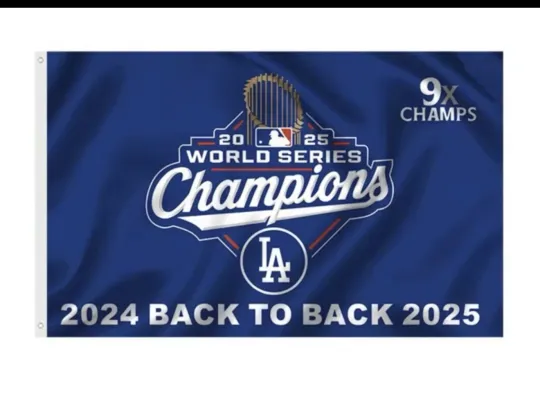 Los Angeles Dodgers Flag 2025 World Series Champions House Flag