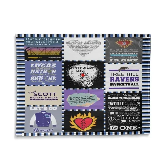Discover Tree Hill Ravens Basketball Fleece Blanket
