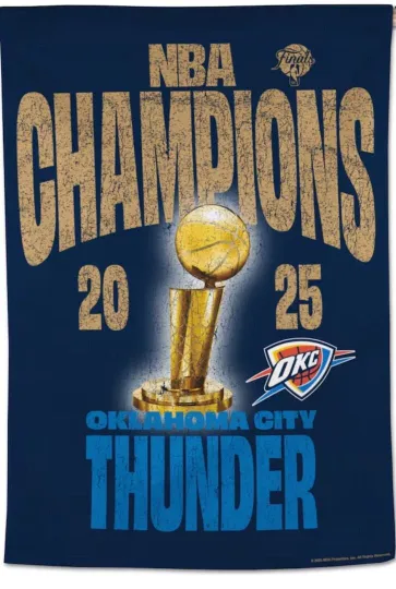 Discover Oklahoma City Thunder NBA World Champions Flag