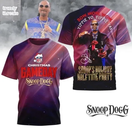 Snoop Dogg Holiday Halftime Party T-Shirt Gift For Fan Men Women