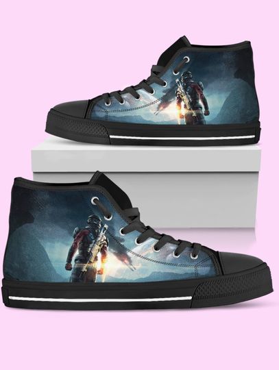 Mass Effect Andromeda High-Top Sneakers, Video Game Shoes