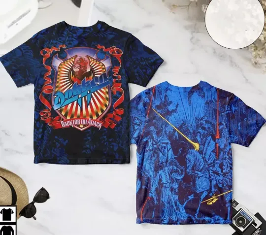 Discover Dokken Back For The Attack Album Cover AOP 3D T-shirt Unisex shirt S-5XL