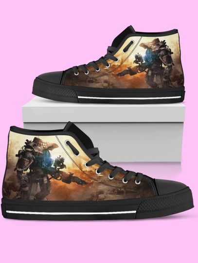 Titanfall High-Top Sneakers, Video Game Sneakers for Women, Men
