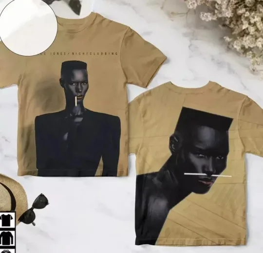 Discover Grace Jones Nightclubbing Album Cover AOP 3D T-shirt Gift For Men Women