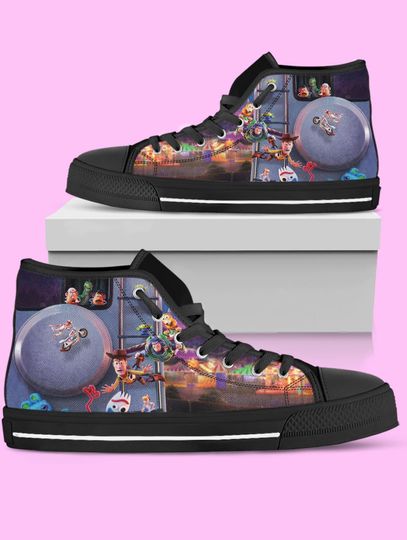 Discover Toy Story High-Top Sneakers, Woody & Buzz Design