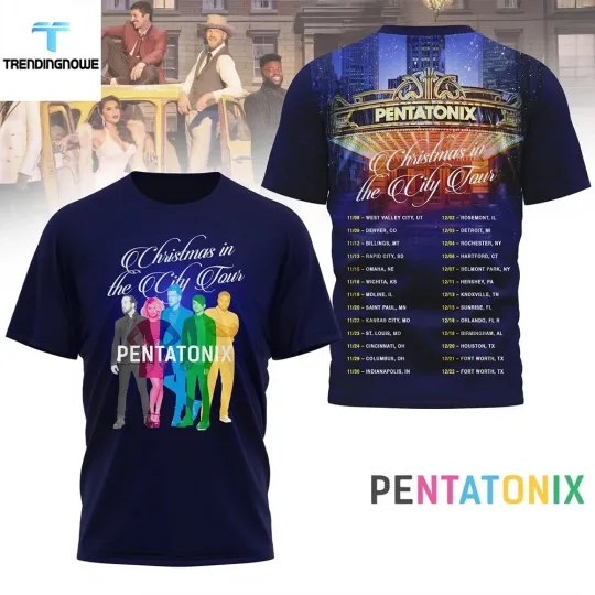 Discover Pentatonix Christmas In The City 2025 Tour Shirt Unisex Gift For Fan