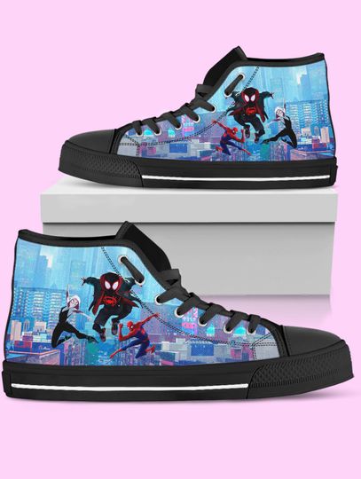 Spider-Man High-Top Sneakers, Miles Morales Sneakers