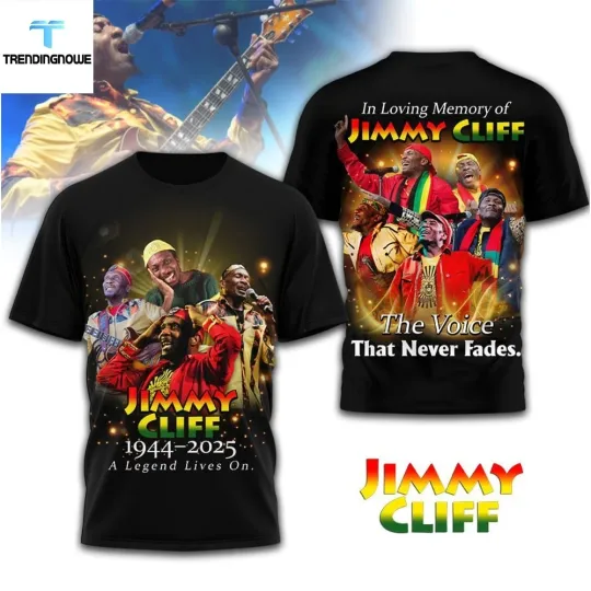 Discover Jimmy Cliff Memorial Tribute Shirt 2025 Reggae Legend Commemorative Tee