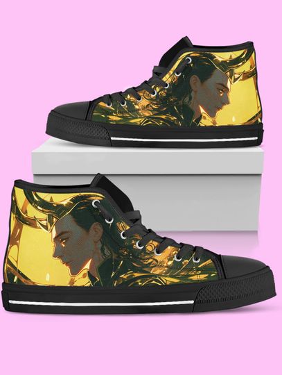 Loki High-Top Sneakers, Avengers Sneakers for Women, Men