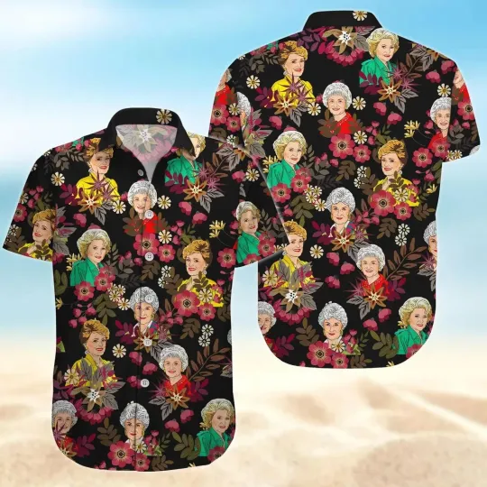 Discover Stay Golden Hawaiian Button Down Shirt