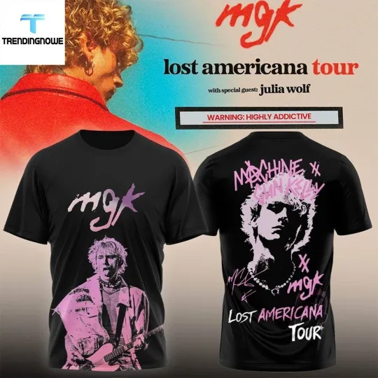 Discover Machine Gun Kelly Lost Americana Tour 2026 Shirt