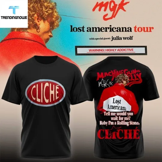Discover Machine Gun Kelly Lost Americana Tour 2026 Shirt