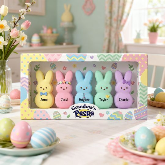 Discover Easter Day Bunny Acrylic Plaque - Personalized Gifts For Grandma Plaque