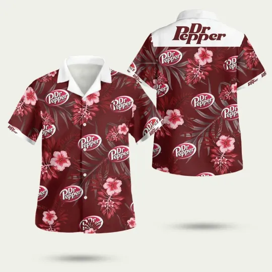 Discover Tropical Dr Pepper Hawaiian Shirt