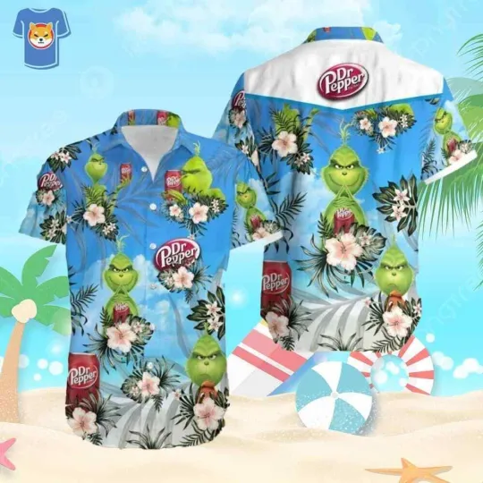 Discover Funny funny character Dr Pepper Hawaiian Shirt Beach Gift For Beer Lovers