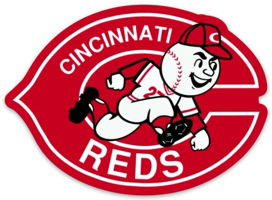 Discover Cincinnati Reds logo Type MLB Baseball Die-Cut STICKER