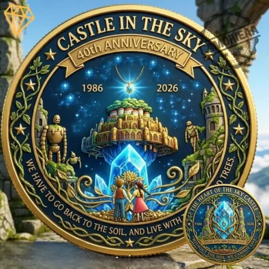 Legend Of Zelda Castle In The Sky 40Th Anniversary Coin