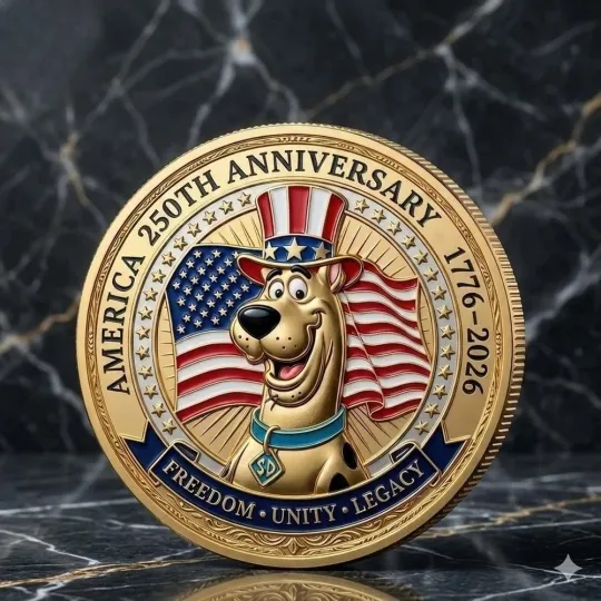 Discover Scooby Doo America 250Th Anniversary Commemorative Coin