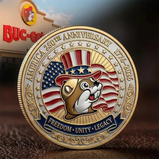 America 250Th Anniversary Bucees Limited Edition Commemorative Coin 2026
