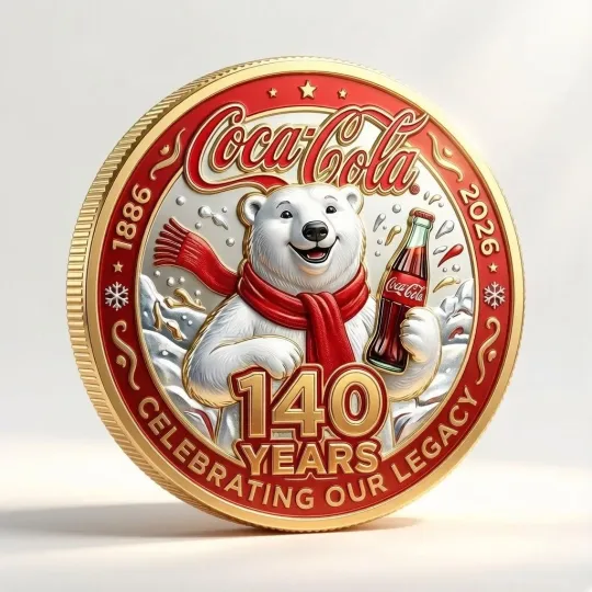 Discover Coca 140th Anniversary Coin