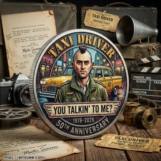 Discover Robert De Niro Taxi Driver 50Th Anniversary Coin