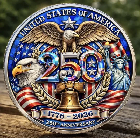 Discover 250th Anniversary of American Independence Commemorative USA Mint Coin