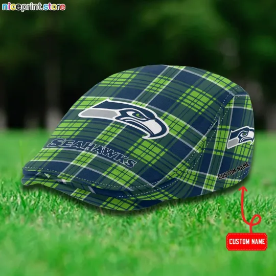 Seattle Team Seahawks Jeff Cap Seahawks Newsboy Cap football Golf Cap football Flat Cap