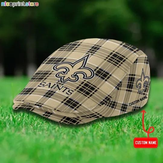 New Orleans Team Saints Jeff Cap Saints Newsboy Cap football Golf Cap football Flat Cap