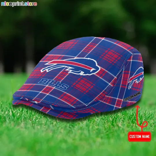 Discover Buffalo Team Bills Jeff Cap Bills Newsboy Cap football Golf Cap football Flat Cap for men