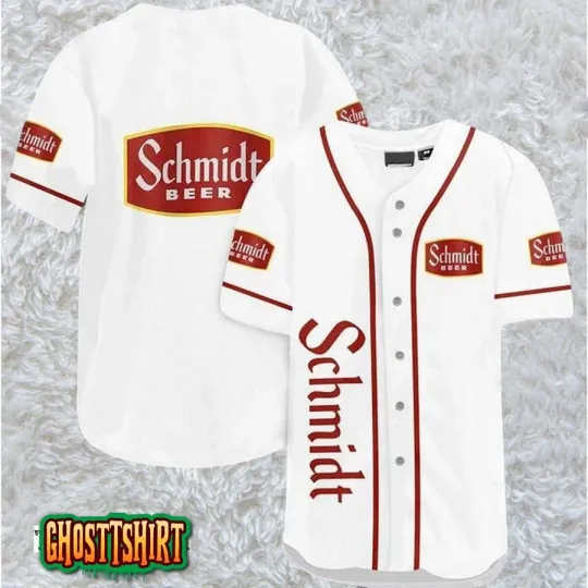 Discover White Schmidt8217s Beer Baseball Jerseys