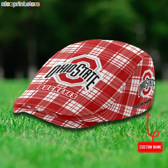 Ohi*o State Team Buckeye*s Jeff Cap Buckeye*s Beret Hat Golf Cap NCAA Flat Cap