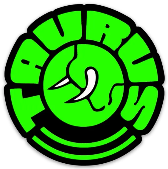 Discover Taurus Firearms High Viz Green Decal Logo Sticker